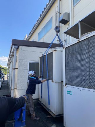 本日の作業👷🏻‍♂️室外機の撤去